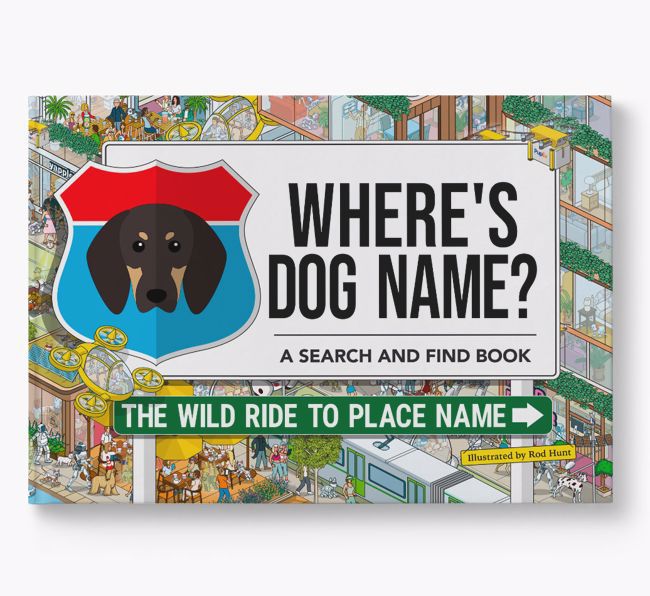 Personalised Black and Tan Coonhound Book: Where's Black and Tan Coonhound? Volume 3